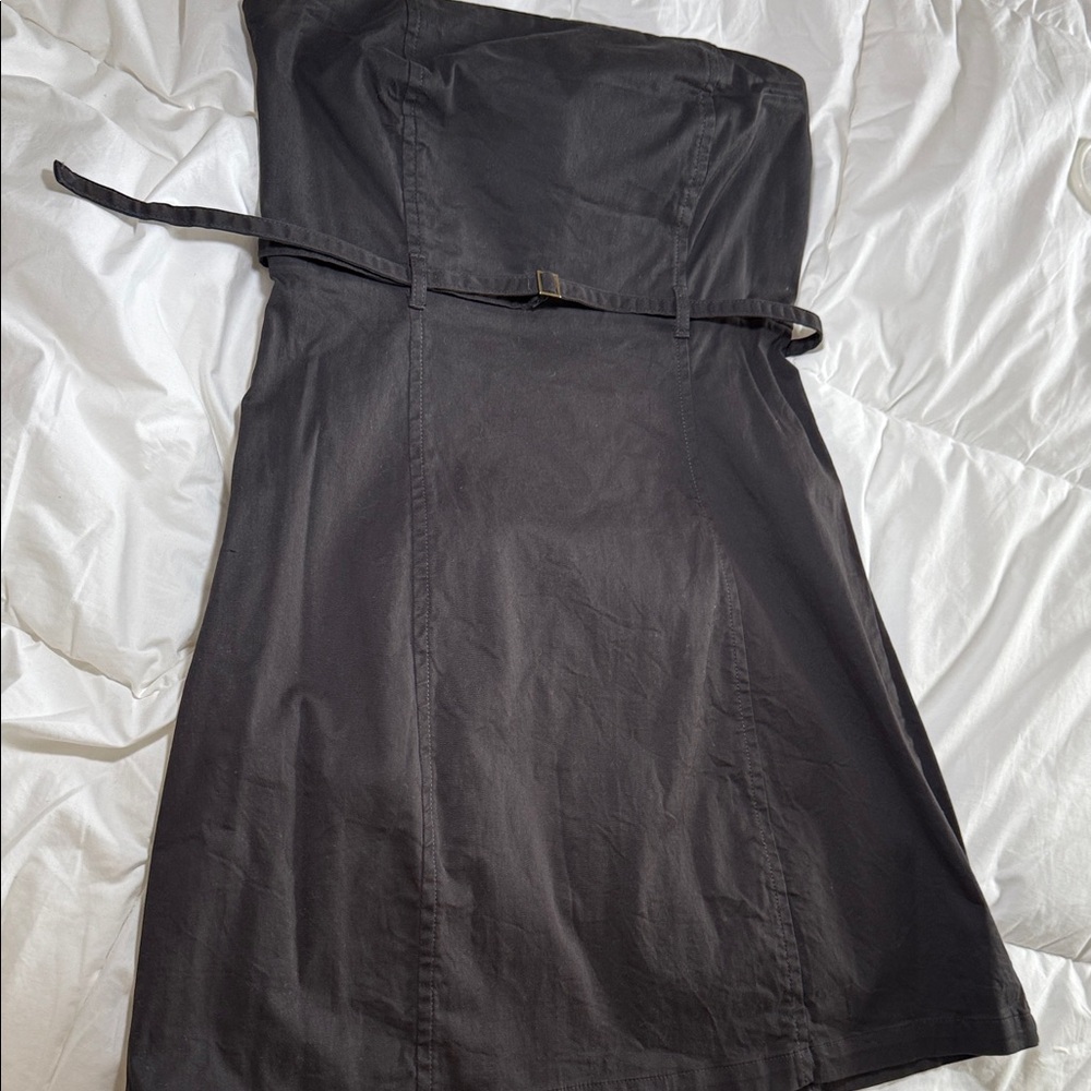 Chic Black Strapless Dress